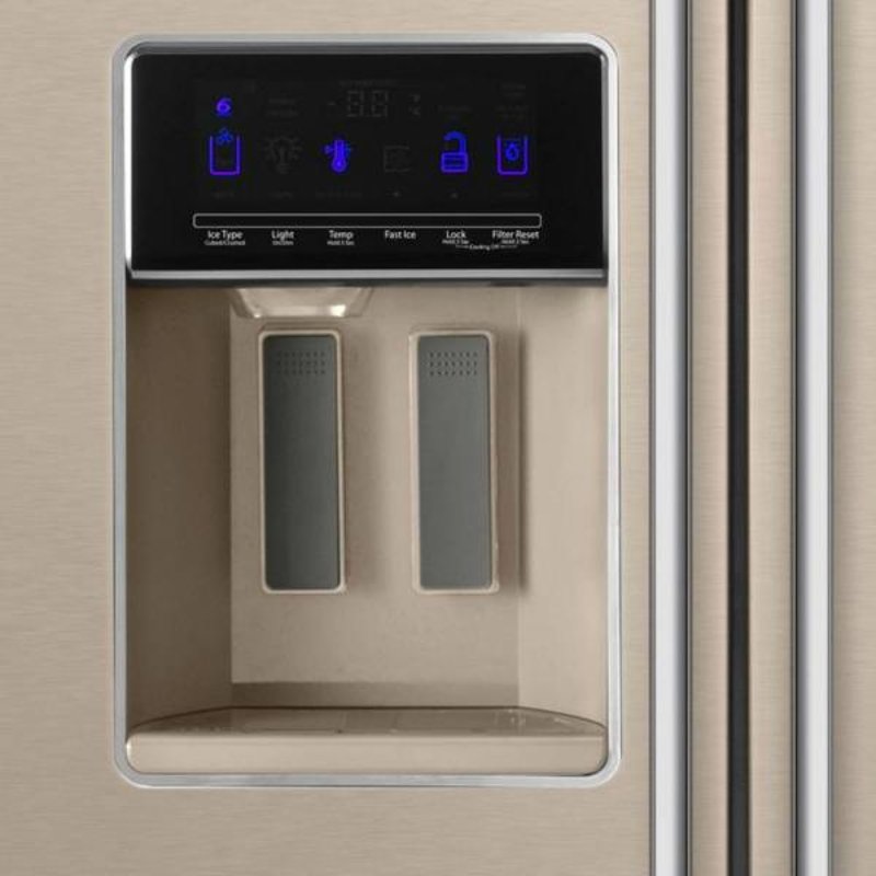 Whirlpool Side By Refrigerator With Exterior Ice And Water Whirlpool Side By Refrigerator With Exterior Ice And Water Dispenser Everydrop Filtration 36 Inch Sunset Bronze Rc Willey Furniture