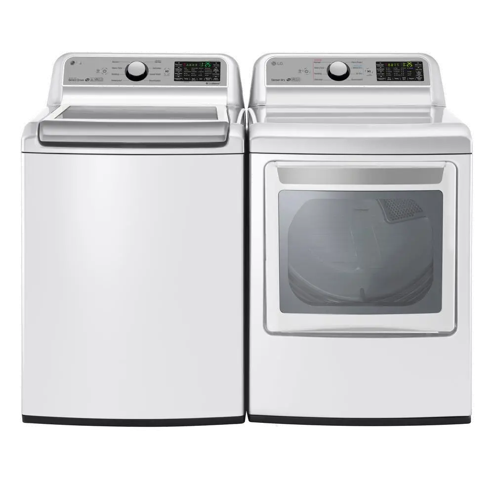 KIT LG Washer and Dryer Pair - White Gas-1