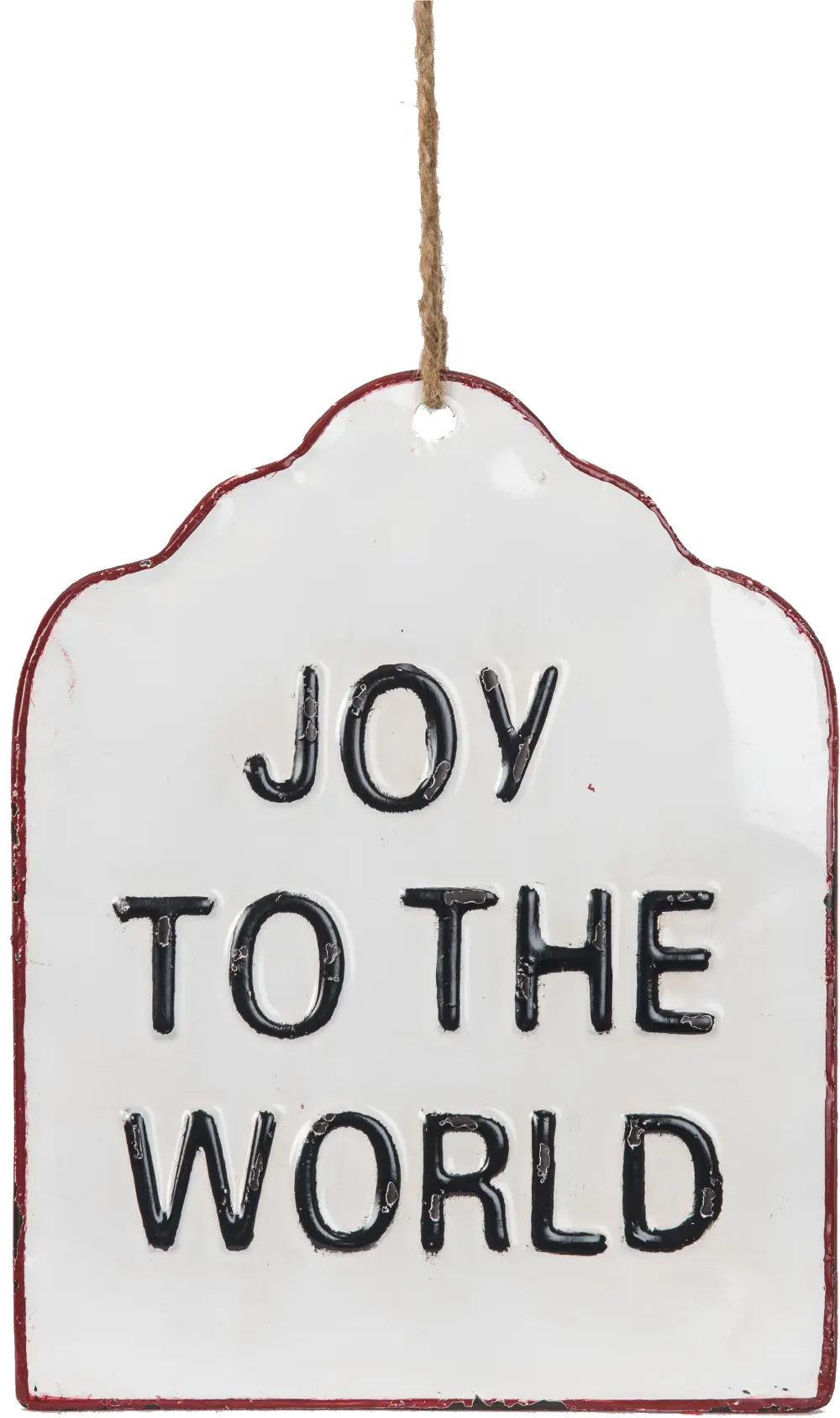 Joy To The World Enamel Hang Tag Sign-1