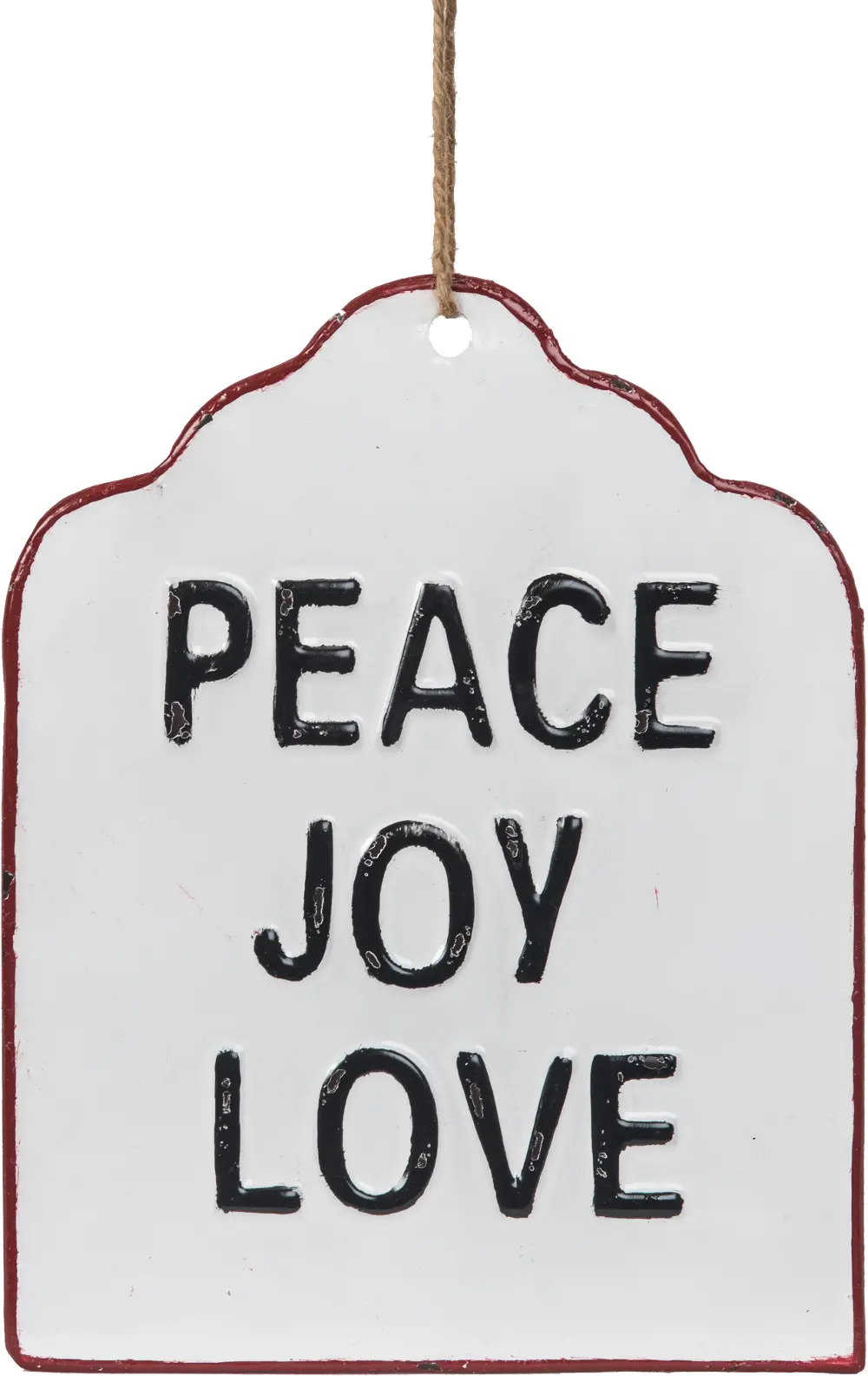 Peace Joy Love Enamel Hang Tag Sign-1