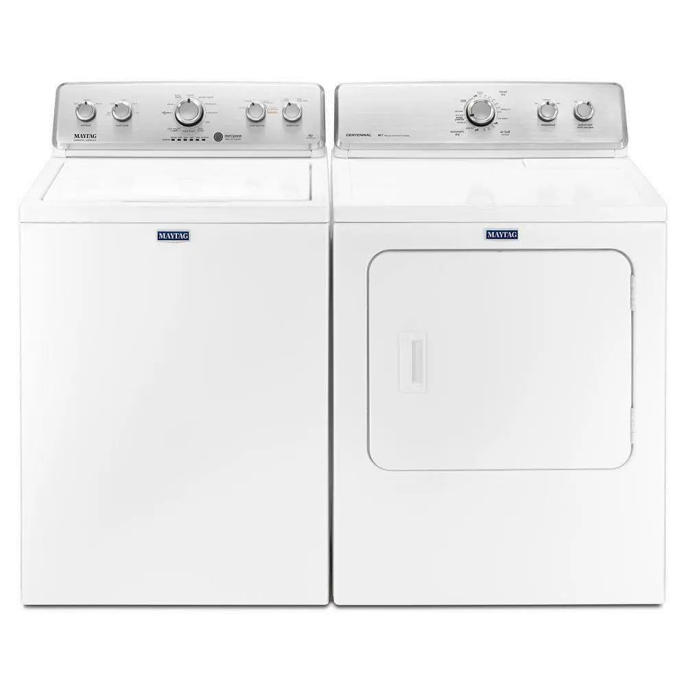 KIT Maytag Top Load Washer and Electric Dryer Pair - White-1