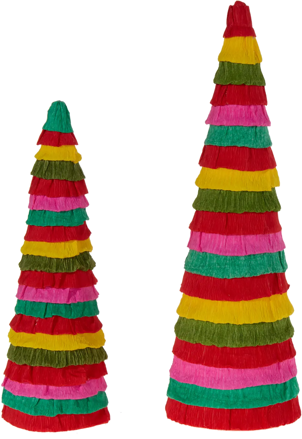 15 Inch Multi Color Cone Holiday Tree-1