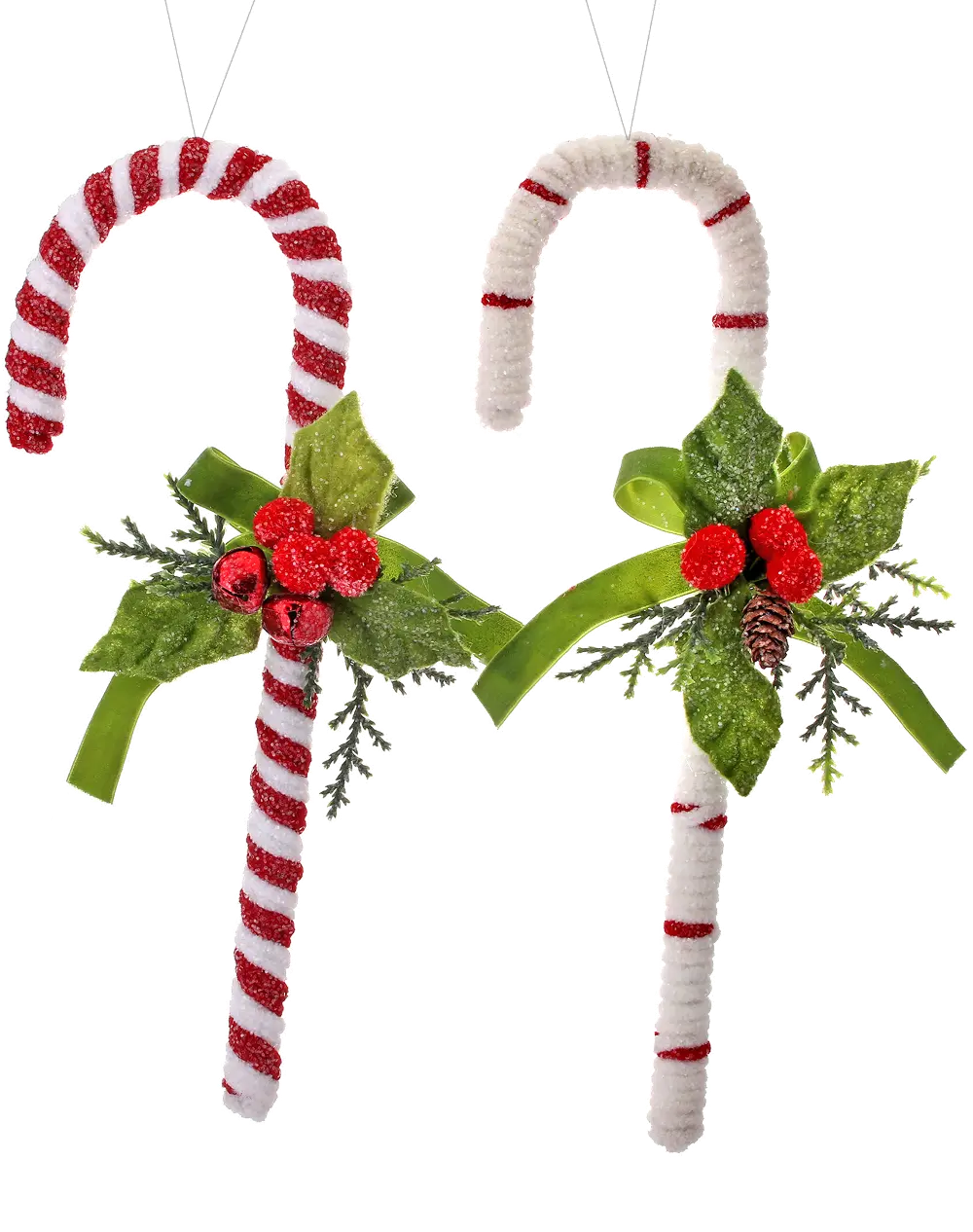 Assorted Red and White Candy Cane Ornament-1