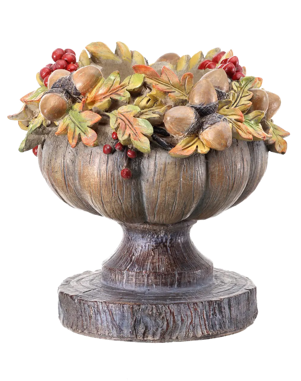 6 Inch Resin Acorn, Leaf, and Berry Harvest Decoration-1