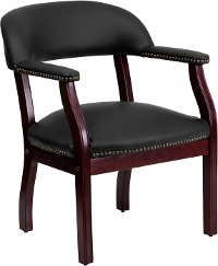 Sophisticated Black Leather Accent Chair | RC Willey Furniture Store