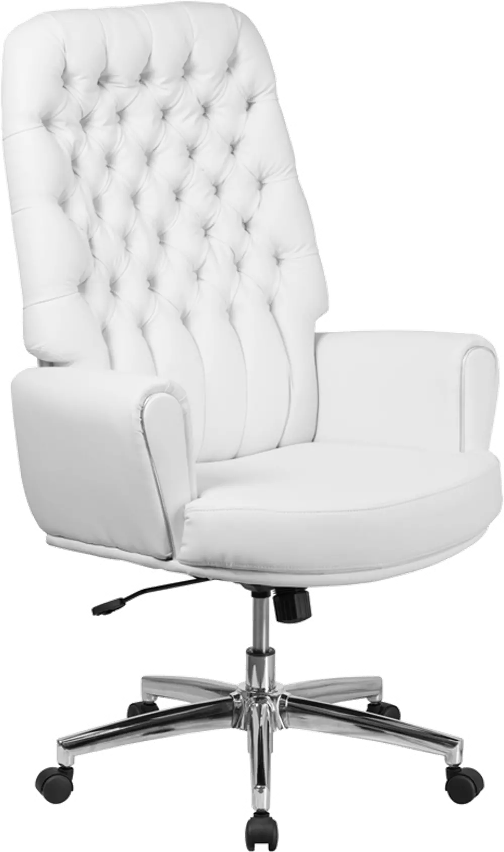 High Back White Leather Executive Office Chair - Erico-1