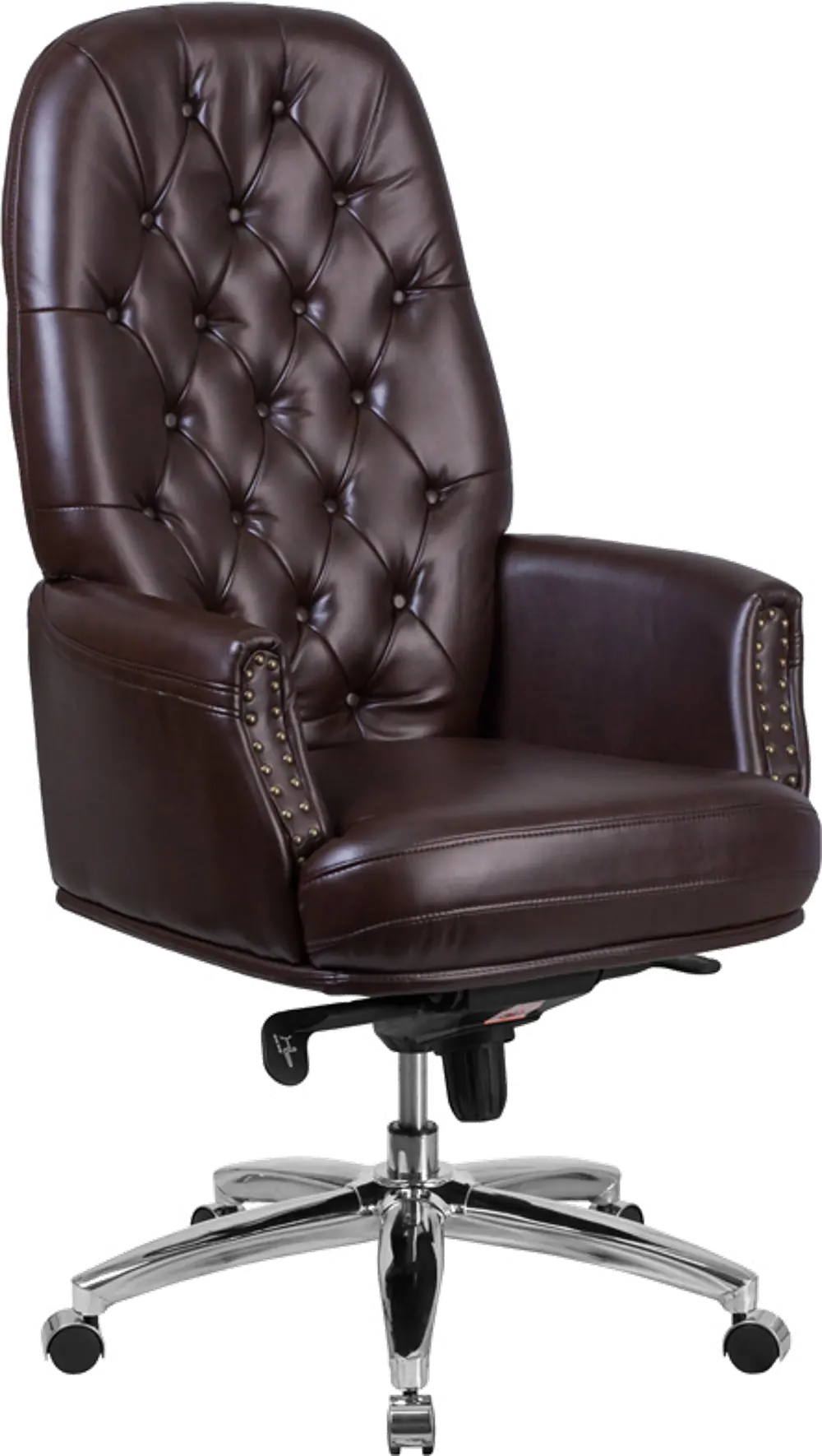 Erico Brown Leather Office Chair-1