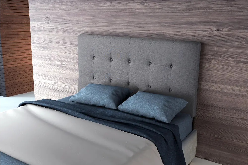 Gray Full Size Upholstered Headboard - Modernity-1