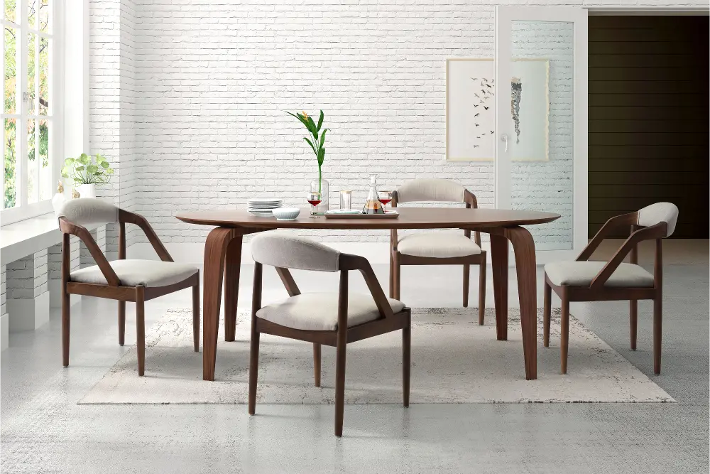 Light Gray Upholstered Dining Room Chair - Jefferson-1