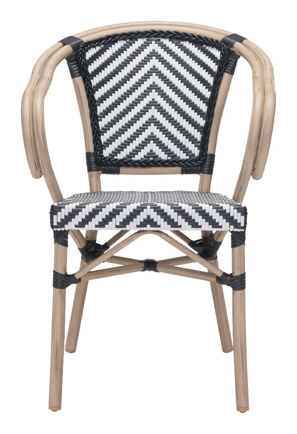 Patio Furniture & Outdoor Furniture At RC Willey Searching Zuo ... Set of 2 Black and White Outdoor Patio Dining Chairs - Paris - Patio Furniture & Outdoor Furniture At RC Willey Searching Zuo