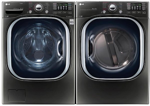 Stackable Washers And Dryers For Apartments Rc Willey Furniture Kit Lg Front Load Washer And Dryer Set Black Stainless Steel Electric