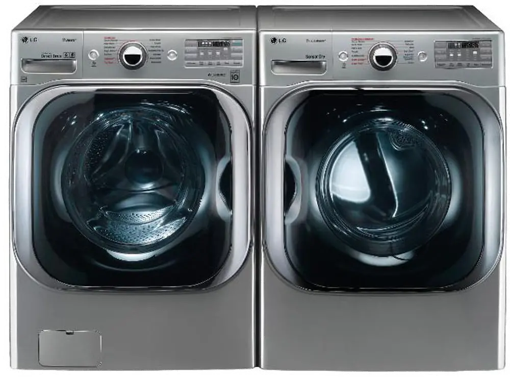 .LG-8100-GRS-GAS-PR LG Front Load Washer and Dryer Pair - Graphite Steel Gas, 8100-1
