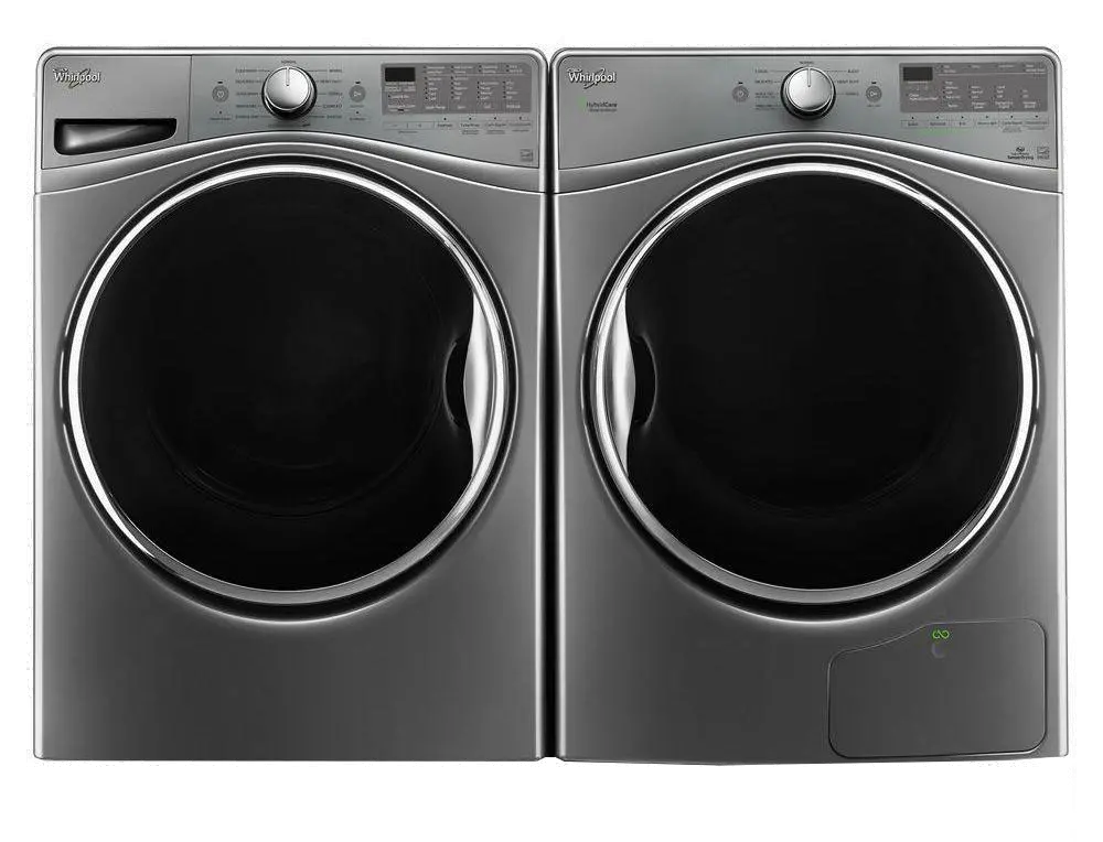 KIT Whirlpool Front Load Washer and Dryer Set - Chrome Shadow Electric-1