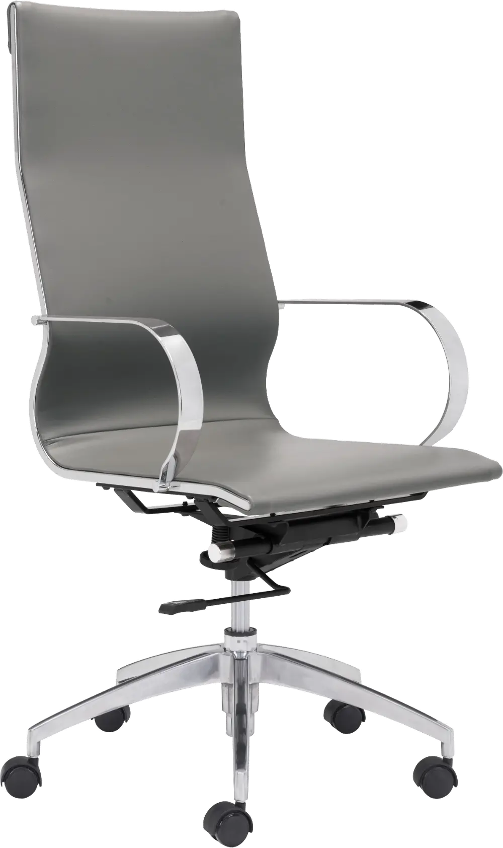 High Back Gray Office Chair - Glider-1