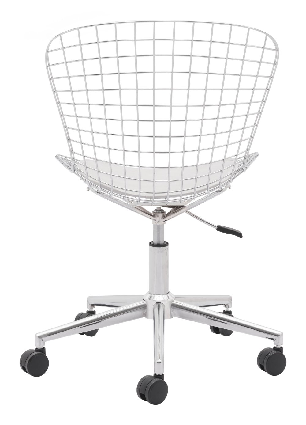 Wired Chrome And White Office Chair Wire Rc Willey Wired Chrome And White Office Chair Wire Rc Willey Furniture