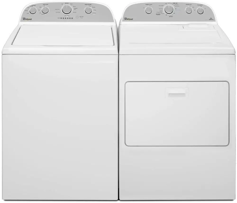 .WHP-5000-W/W-ELE-PR Whirlpool Top Load Washer and Electric Dryer - White-1