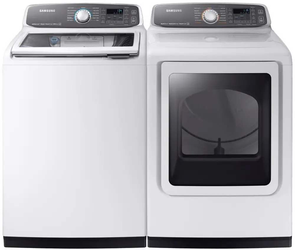 .SUGAP-7750-W/W-ELEP Samsung Top Load Washer and Dryer Set - White Electric-1