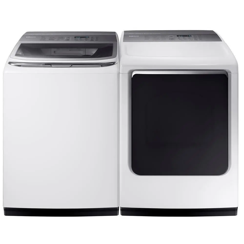 KIT Samsung Top Load Washer and Dryer Set - White Electric-1