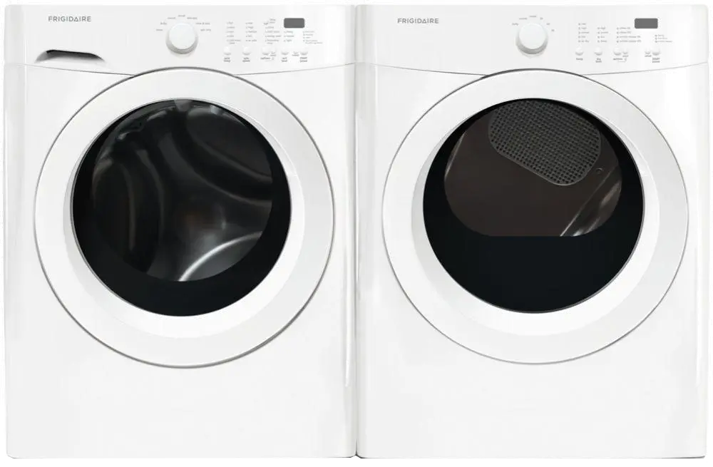 KIT Frigidaire Front Load Washer and Electric Dryer Pair- White-1