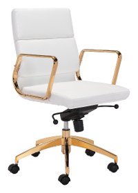 Sleek And Sy White Gold Office Chair Scientist Rc Sy White And Gold Office Chair