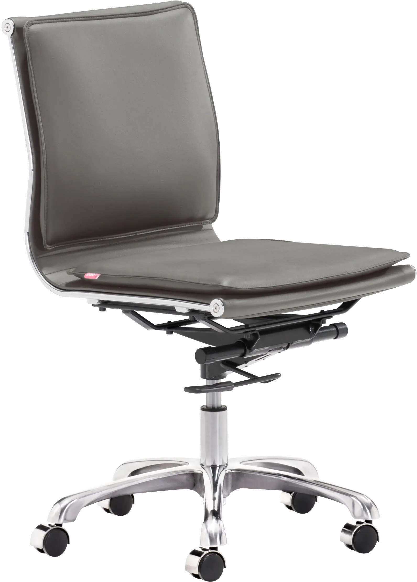 Simple Padded Gray Office Chair - Lider Plus