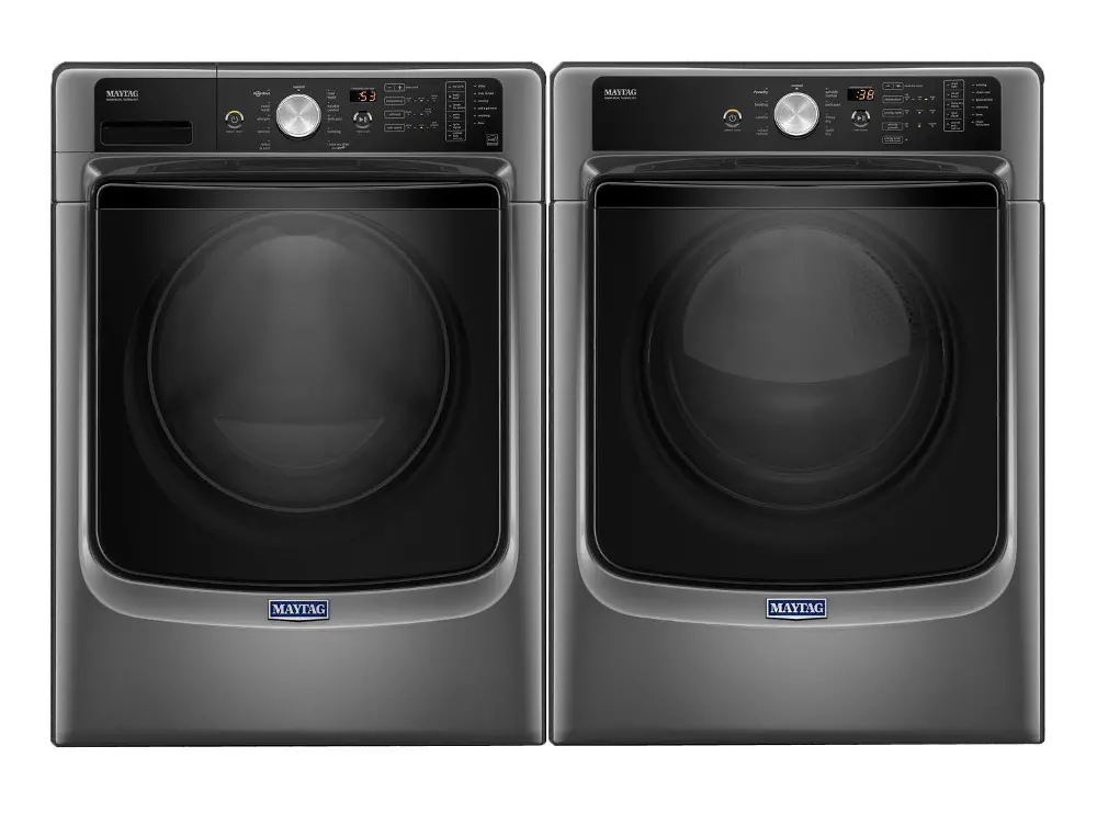 KIT Maytag Front Load Washer and Dryer Set - Metallic Slate Electric-1