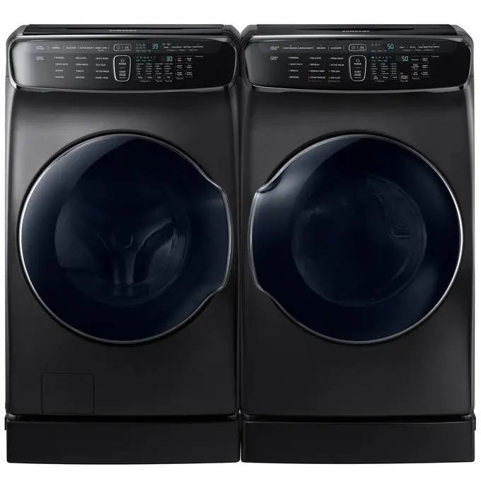 KIT Samsung FlexWash Gas Laundry Pair - Black Stainless-1