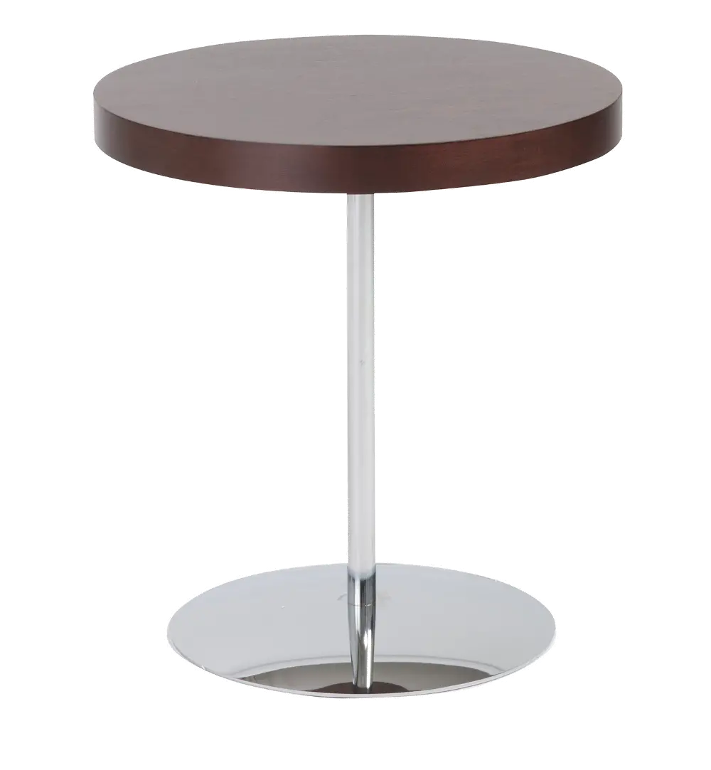 Simplistic Adjustable Brown End Table - Raymond-1
