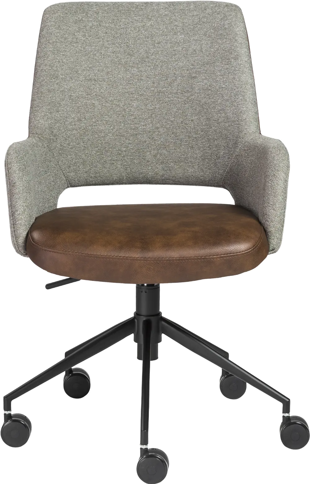 Vintage Gray and Brown Office Chair - Desi Collection-1