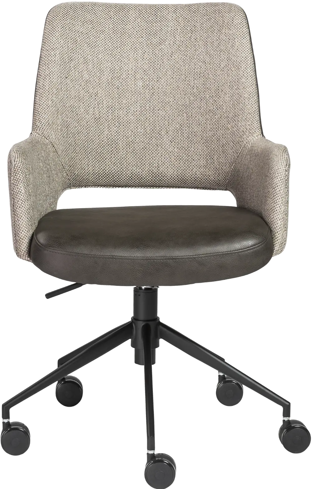 Vintage Brown and Gray Office Chair - Desi Collection-1