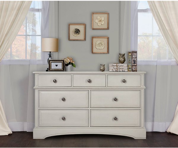 Kid Dressers - Bedroom Furniture - RC Willey ... Classic Antique White Dresser - Evolur ... - Kid Dressers - Bedroom Furniture - RC Willey