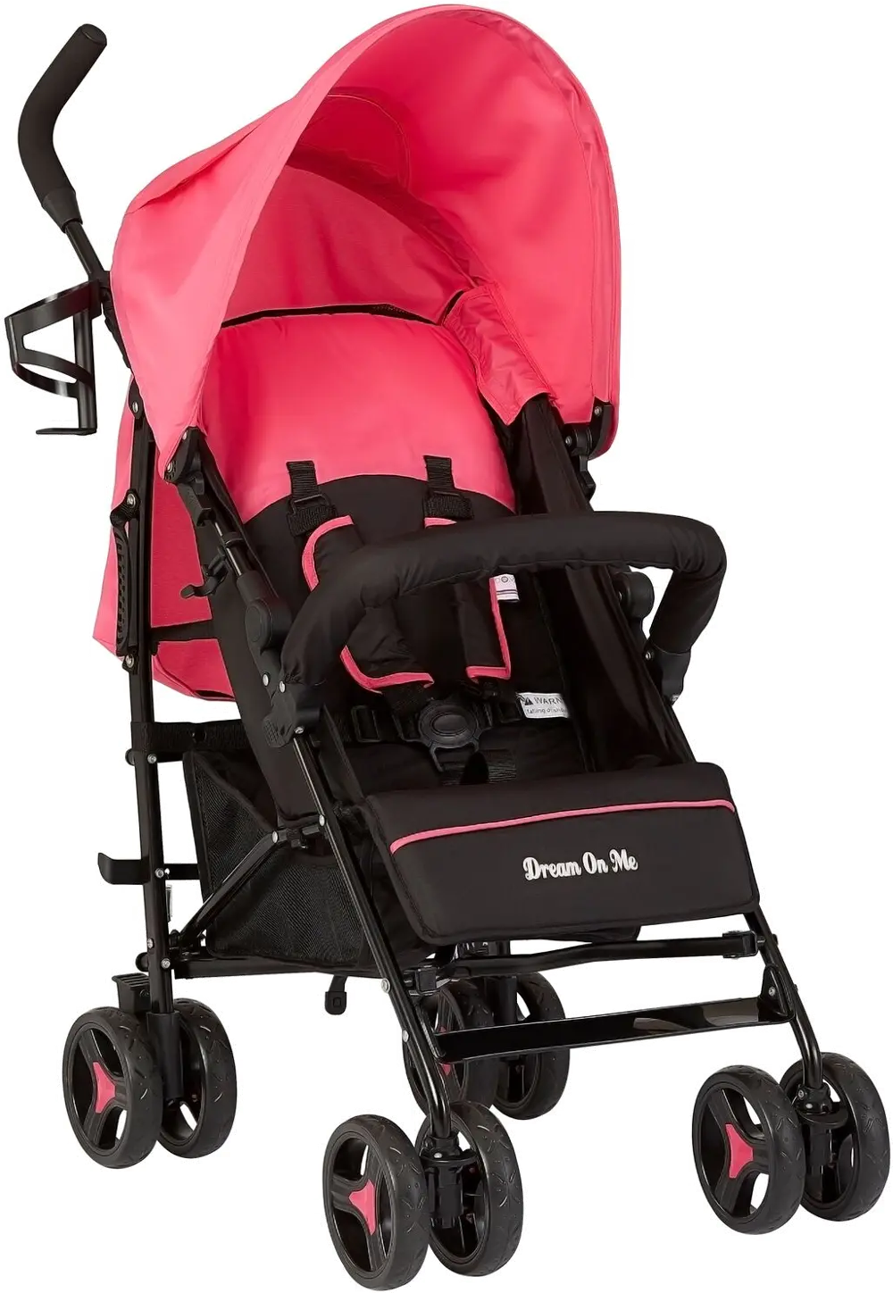 Pink Lightweight Fold Up Stroller - Jasper-1
