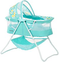 blue bassinet