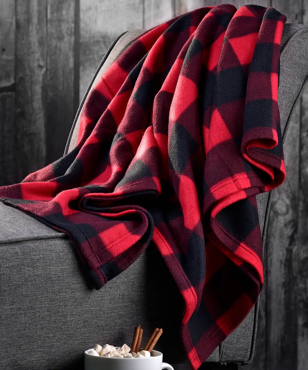 Assorted Plaid Throw Blanket-1