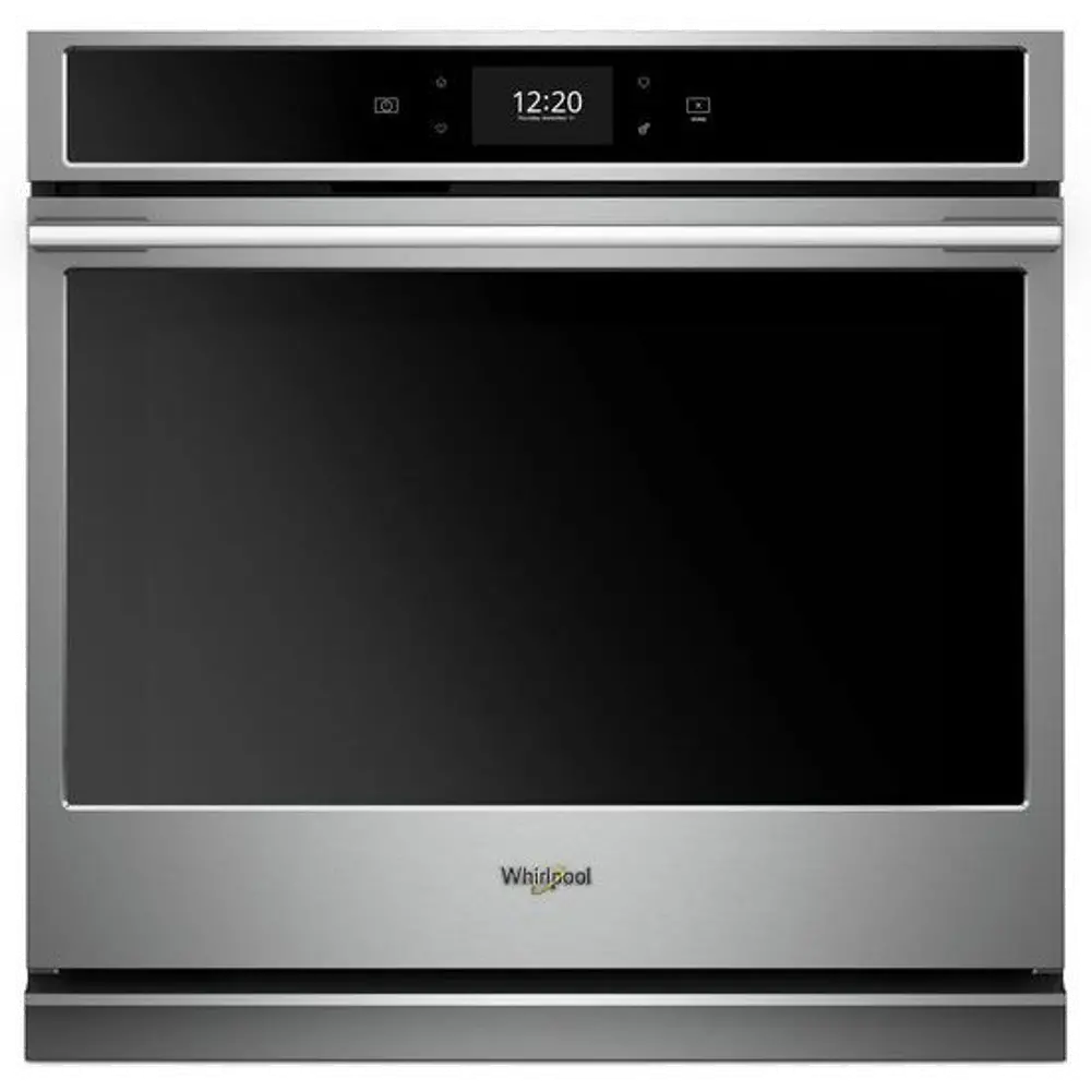 WOSA2EC0HZ Whirlpool 30 Inch Smart Single Wall Oven with Convection - 5.0 cu. ft. Stainless Steel-1
