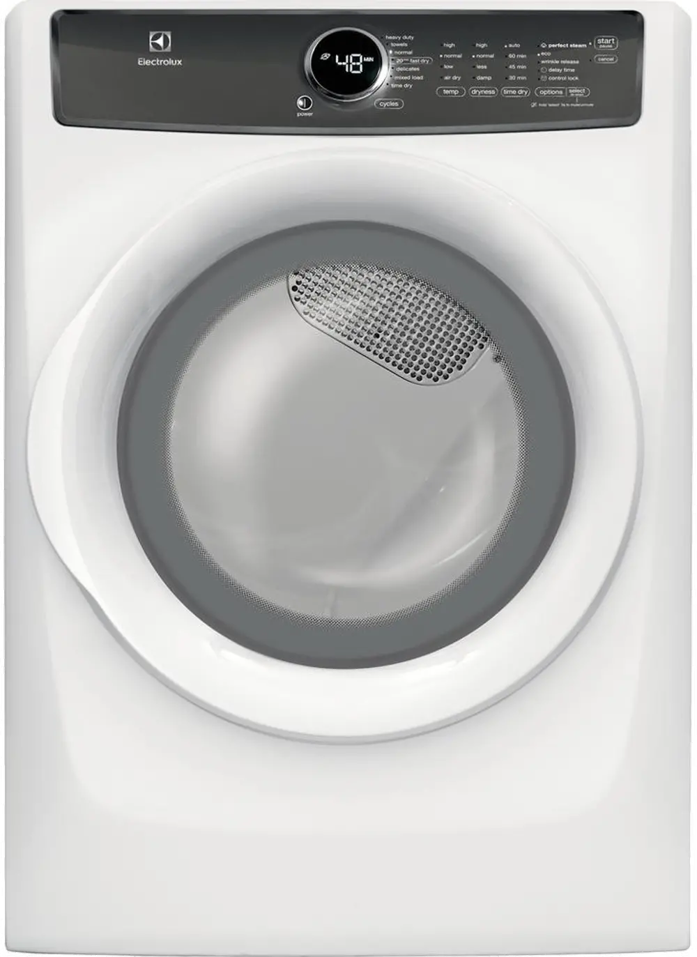 EFME427UIW Electrolux Perfect Steam Electric Dryer - 8.0 cu. ft. White-1