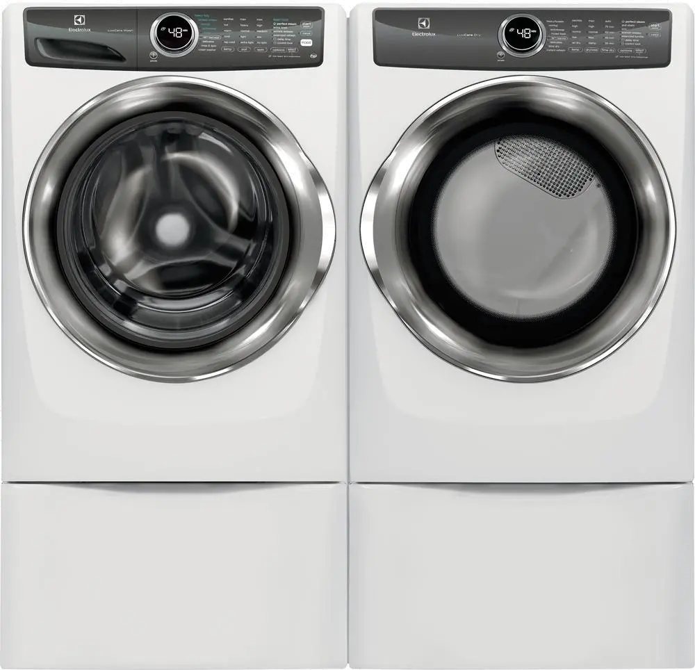 .FELX-527-W/W-ELE-PR Electrolux Front Load Washer and Steam Dryer Set  - White Electric-1