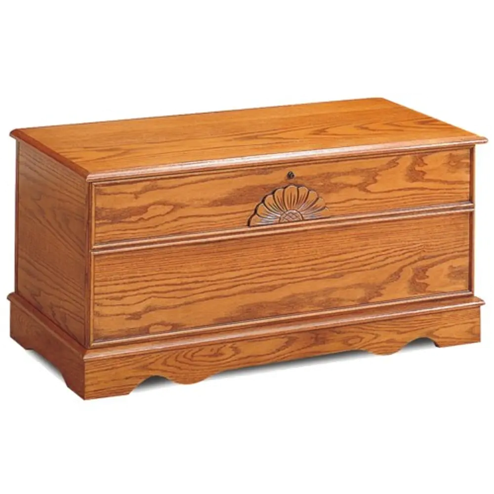 Classic Traditional Warm Brown Cedar Chest - Accents-1