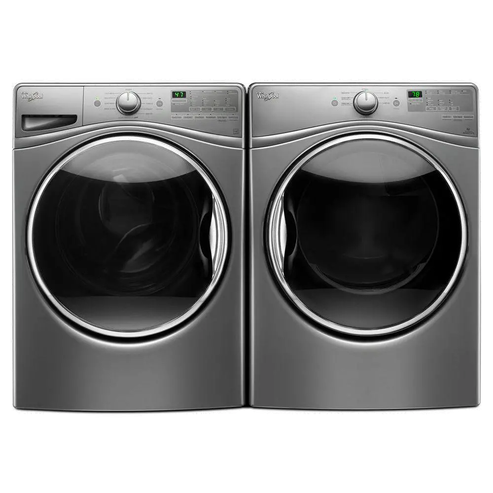 KIT Whirlpool Front Load Washer and Dryer Set - Chrome Shadow Electric-1