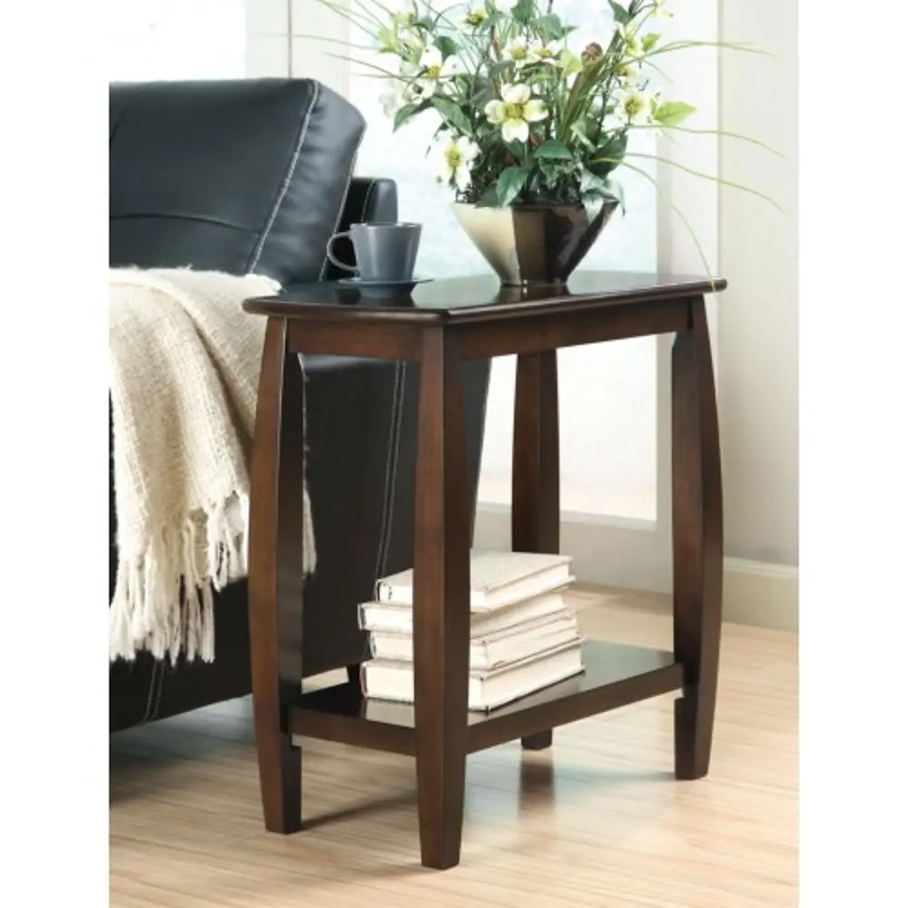 Cappuccino Brown Accent Table-1