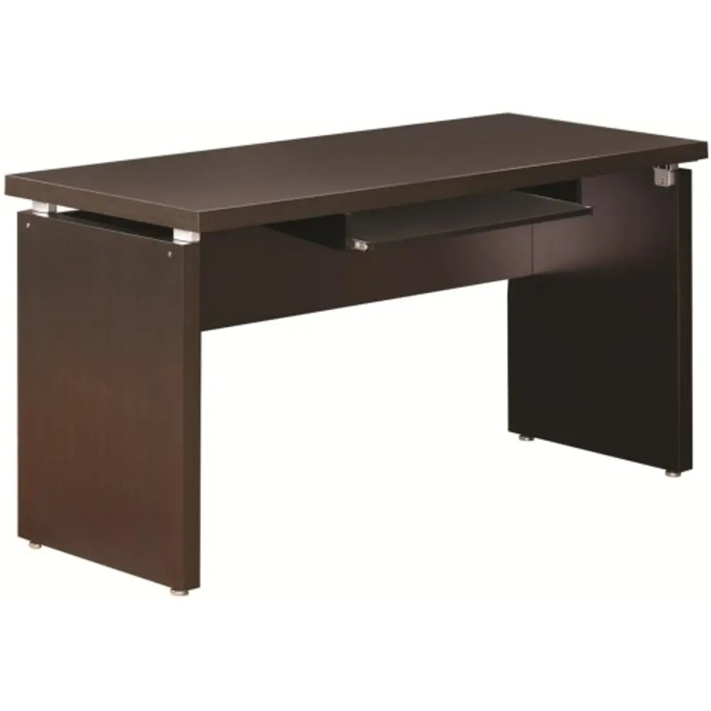 Cappuccino Brown Contemporary Computer Desk - Skylar-1