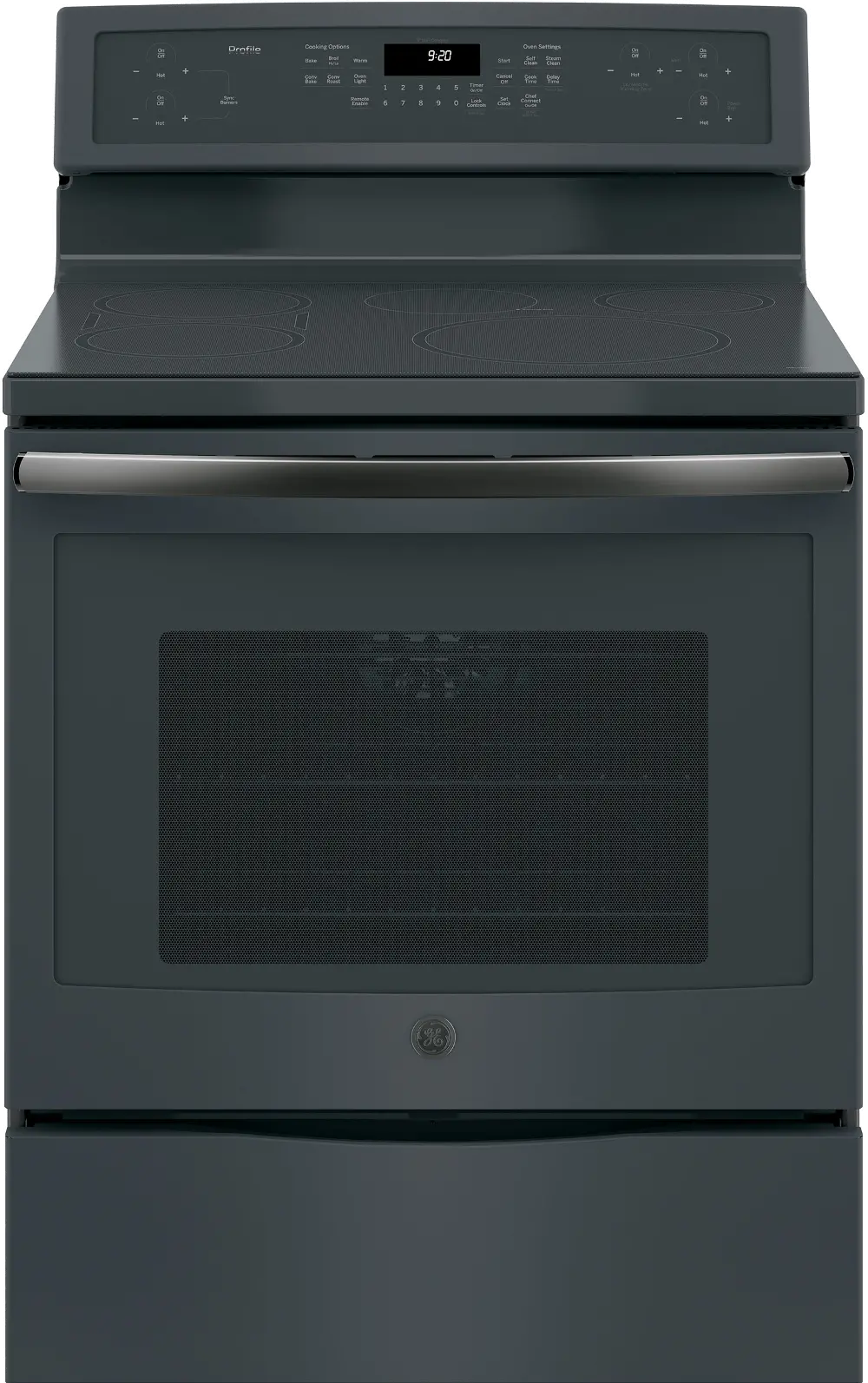 PHB920FJDS GE Profile Series 30 Inch Free-Standing Convection Range with Induction - Black Slate-1
