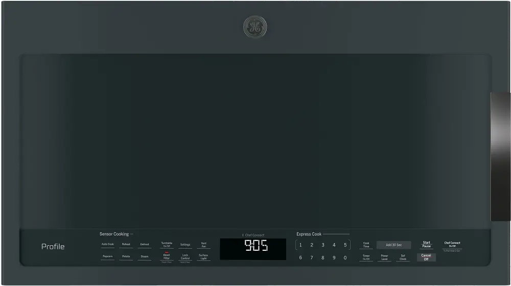 PVM9005FMDS GE Profile Over the Range Microwave Oven - 2.1 Cu. Ft. Black Slate-1