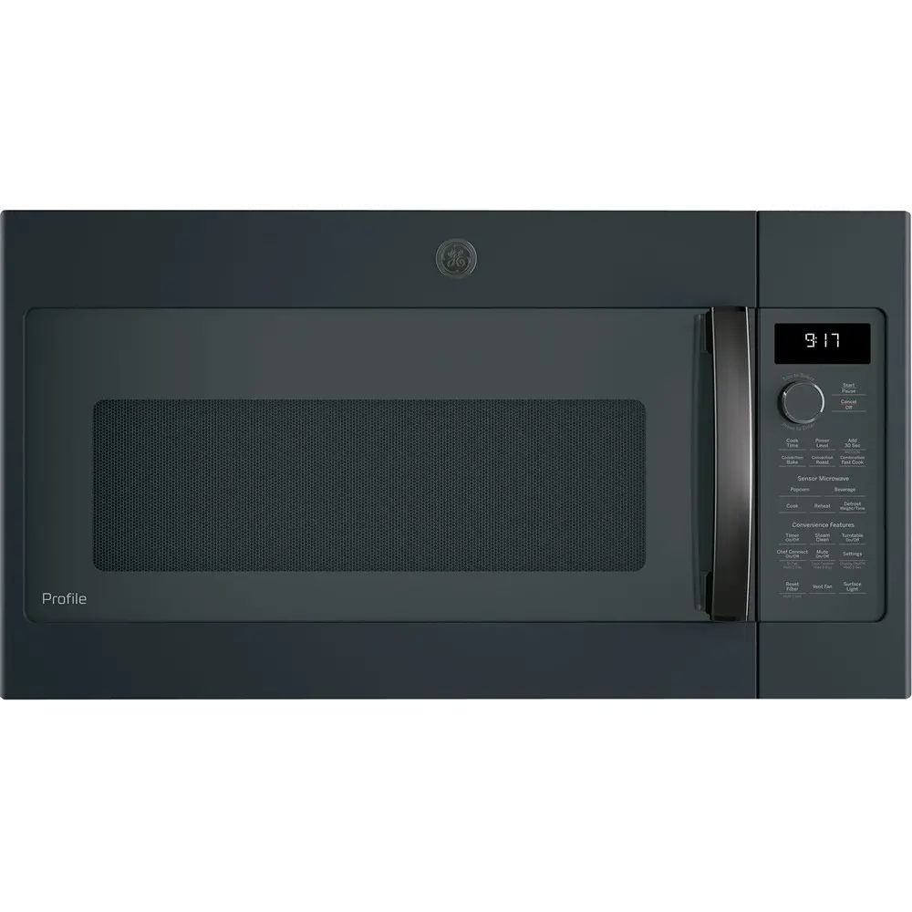 PVM9179FLDS GE Profile 1.7 Cu. Ft. Convection Over-the-Range Microwave with Sensor Cooking - Black Slate-1