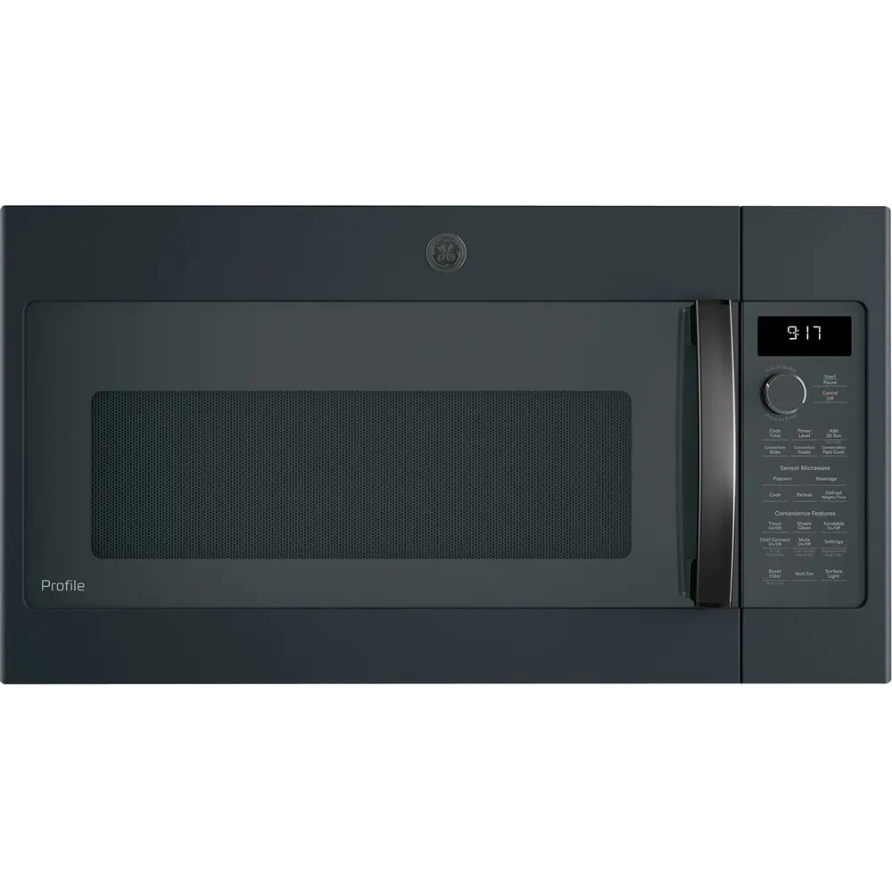 PVM9179FLDS GE Profile 1.7 Cu. Ft. Convection Over-the-Range Microwave with Sensor Cooking - Black Slate-1