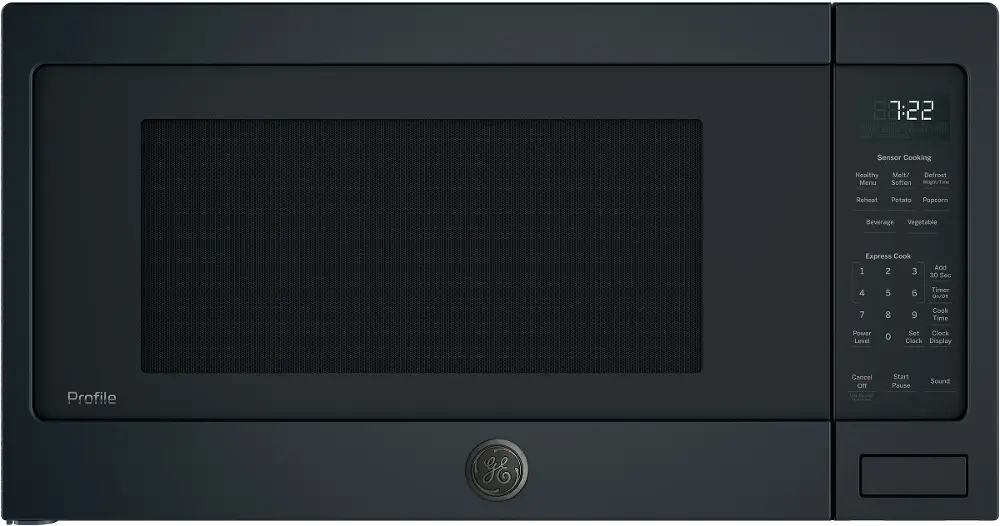 PES7227FMDS GE Profile Countertop Microwave - 2.2 Cu. Ft. Black Slate-1