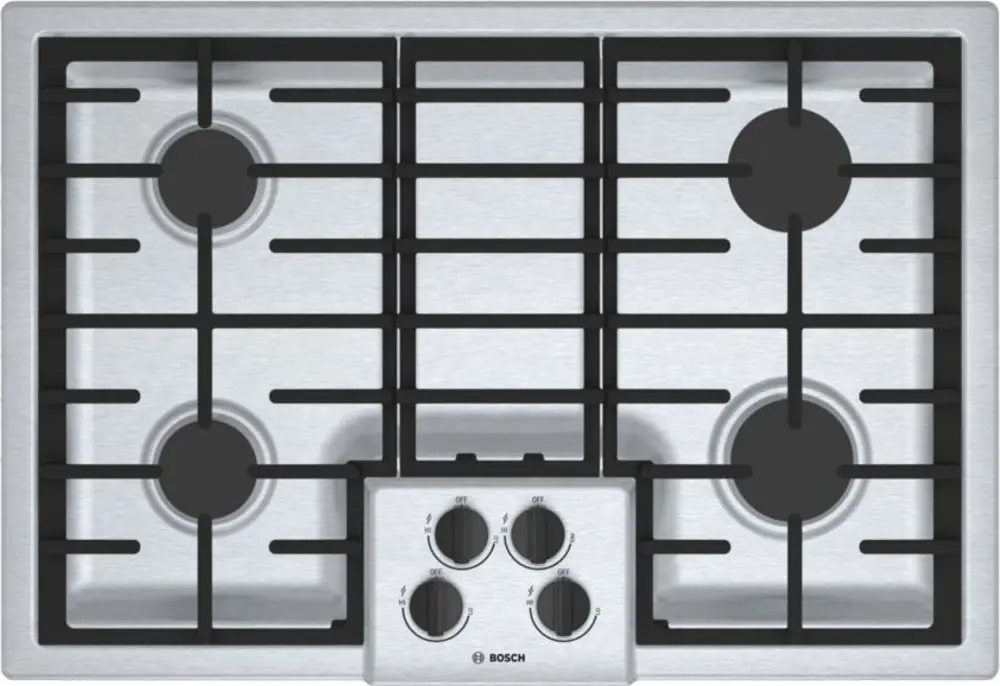 NGM5056UC-STAR Bosch 500 Series Gas Cooktop - Stainless Steel-1