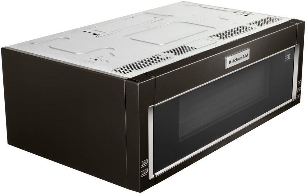 Kitchenaid 1 Cu Ft Over The Range Low Profile Microwave Hood Kitchenaid 1 Cu Ft Over The Range Low Profile Microwave Hood Combination Black Stainless Steel Rc Willey Furniture