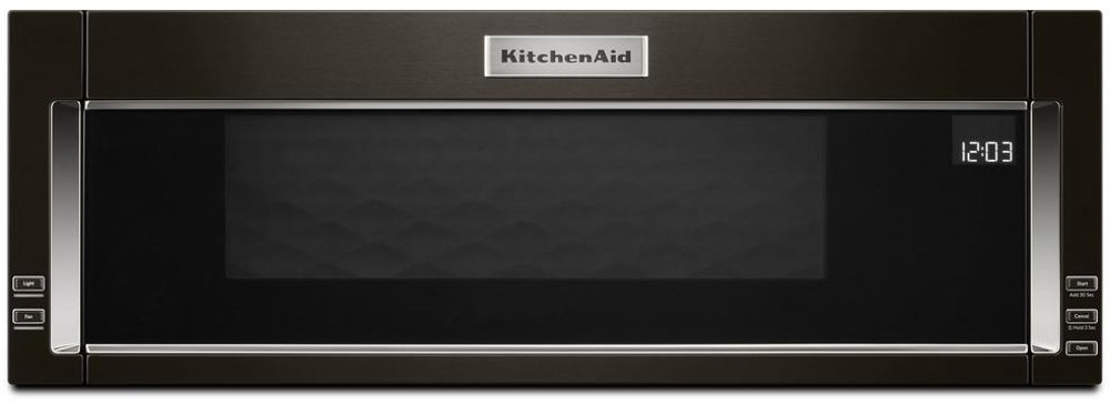 KitchenAid Over the Range Low Profile Microwave - 1.1 Cu. Ft. Black Stainless Steel