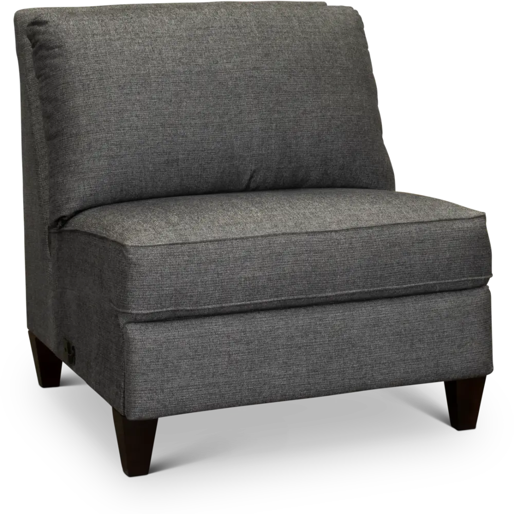 90M-897/C151657/ARML Charcoal Gray duo Armless Chair - Edie-1